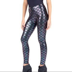 Blackmilk mermaid leggings iridescent purple-sm
